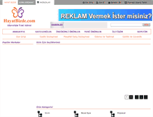 Tablet Screenshot of hayatbizde.com